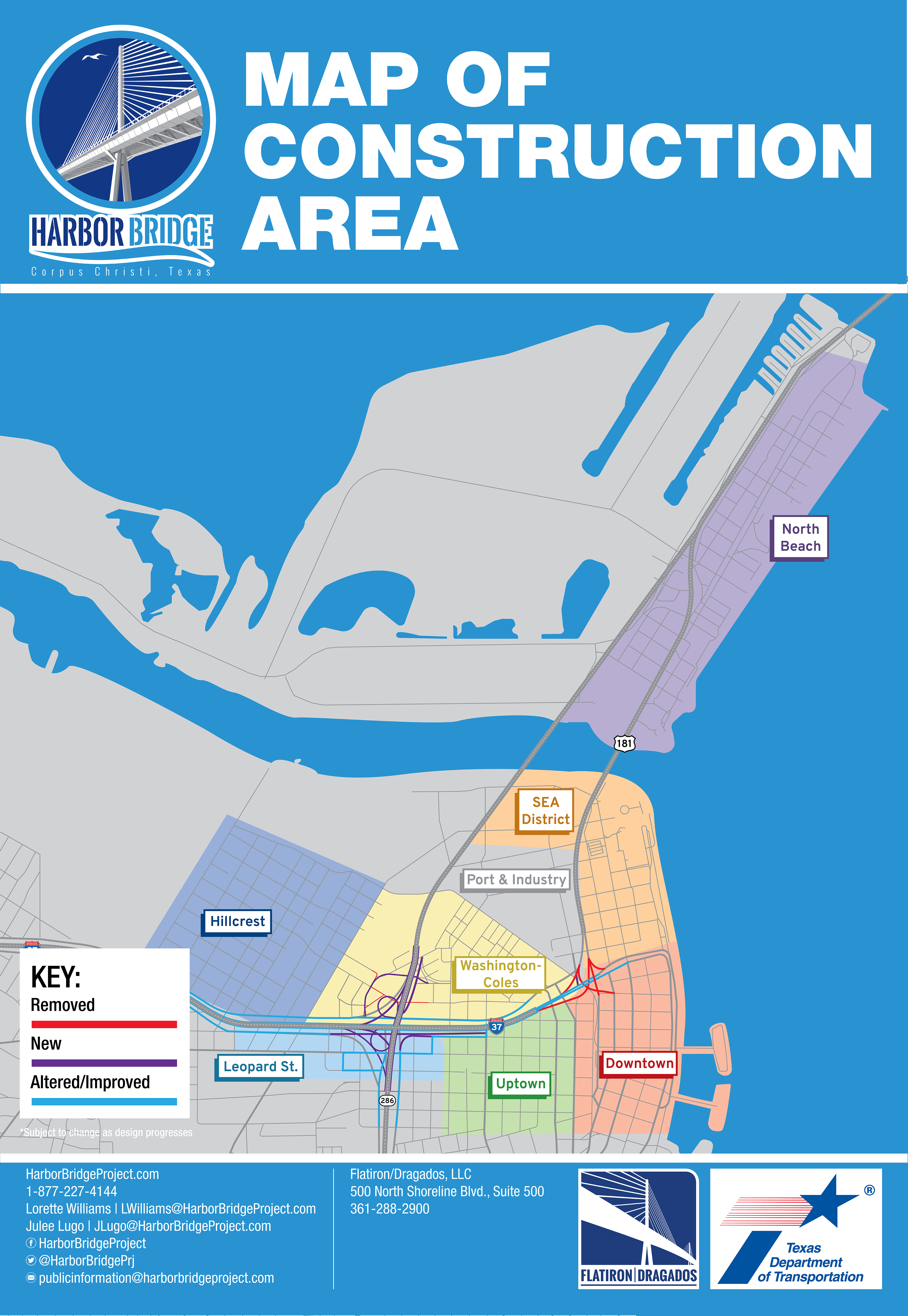 Harbor Bridge Project | Overall Regional Map