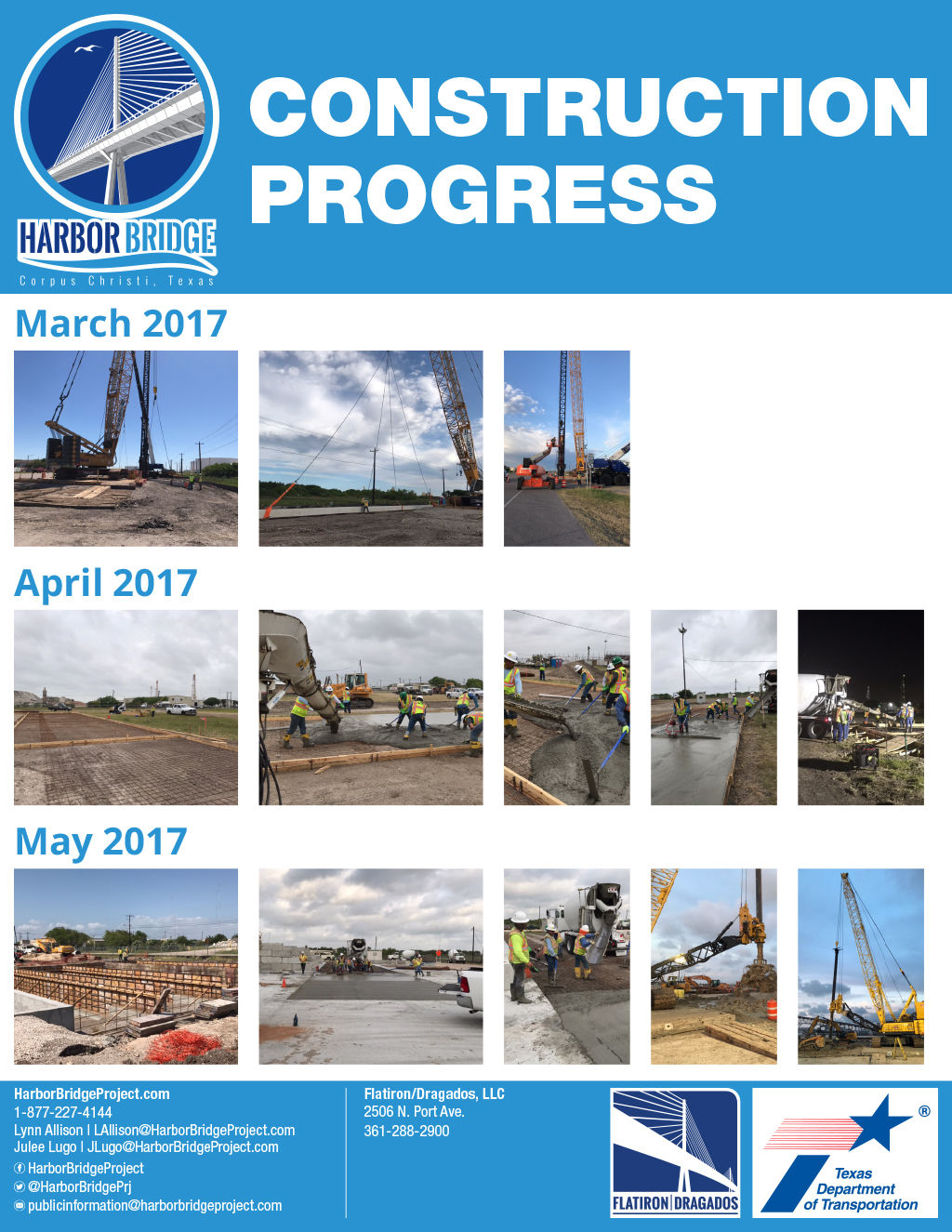 Harbor Bridge Project - Construction Progress